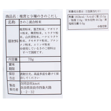 画像をギャラリービューアに読み込む, 椎茸と9種のきのこだし
