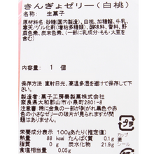画像をギャラリービューアに読み込む, きんぎょゼリー 白桃
